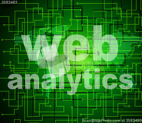 Image of Web Analytics Indicates Optimizing Information And Searching