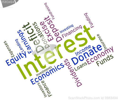 Image of Interest Word Indicates Profit Returns And Text