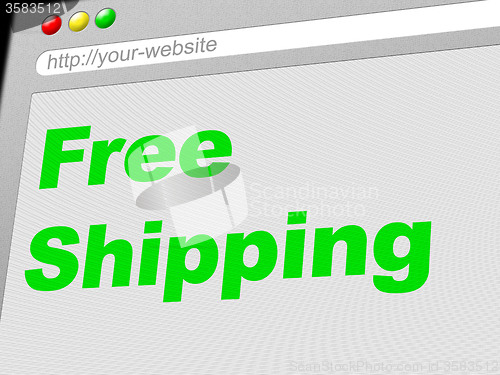 Image of Free Shipping Shows With Our Compliments And Delivering