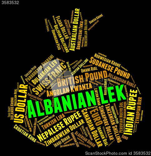 Image of Albanian Lek Represents Foreign Currency And Currencies