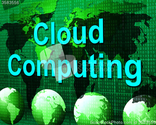Image of Cloud Computing Shows Computer Network And Communication