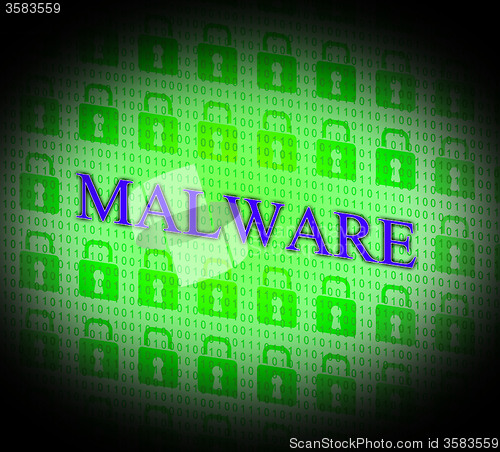 Image of Internet Malware Means World Wide Web And Attack