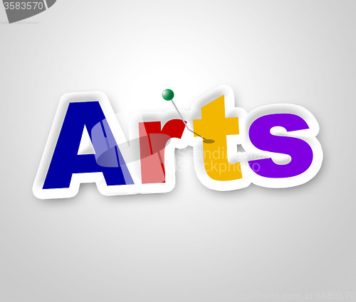 Image of Arts Sign Means Design Artistic And Craft