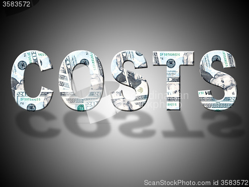Image of Costs Dollars Means United States And Balance