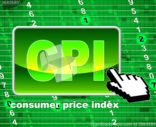 Image of Consumer Price Index Represents Web Site And Website