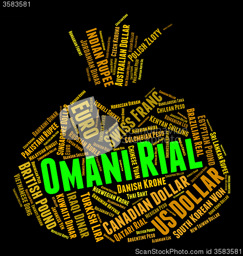 Image of Omani Rial Means Foreign Currency And Forex