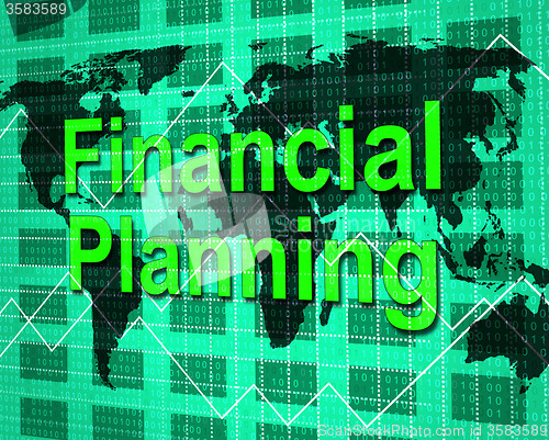 Image of Financial Planning Shows Figures Accounting And Objective