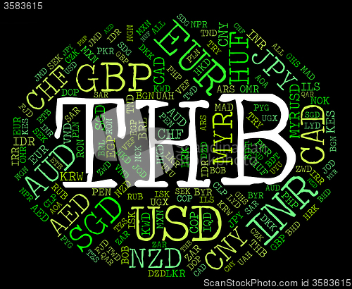 Image of Thb Currency Represents Thai Baht And Coinage