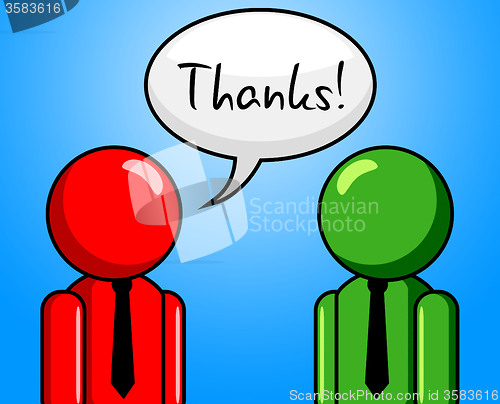 Image of Thanks Conversation Represents Chit Chat And Chinwag