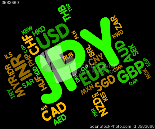 Image of Jpy Currency Shows Japanese Yen And Broker