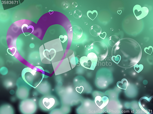 Image of Hearts Background Means Romance Partner And Affection\r