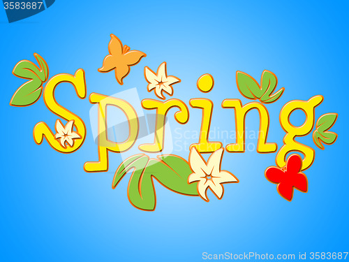 Image of Spring Flowers Shows Flora Warmth And Bloom