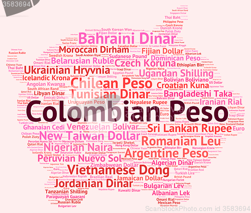 Image of Colombian Peso Represents Foreign Exchange And Currencies