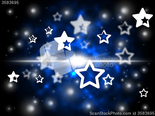 Image of Stars Background Shows Astronomy And Night Sky\r