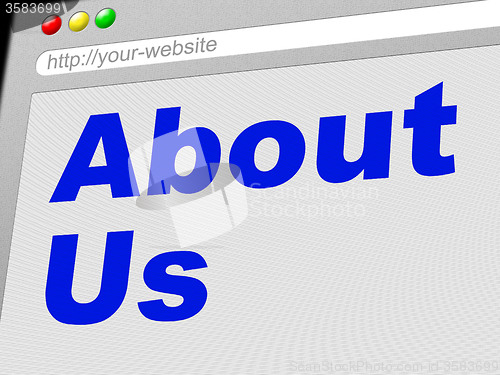 Image of About Us Indicates World Wide Web And About-Us