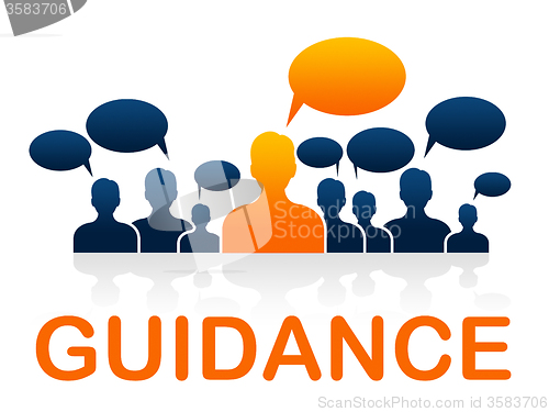 Image of Leader Guidance Means Guide Instructions And Advice