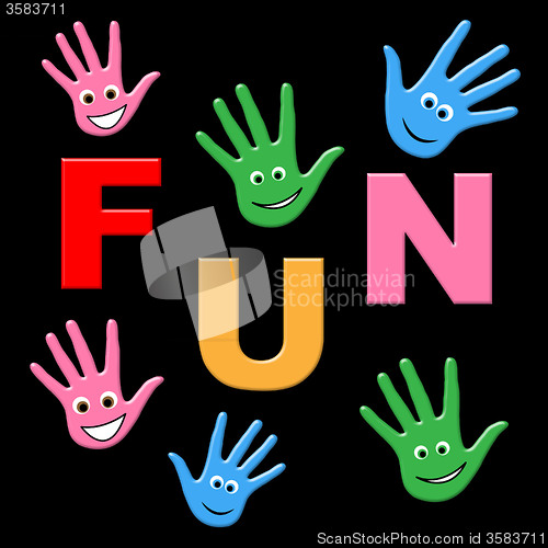 Image of Kids Fun Indicates Joyful Happy And Jubilant