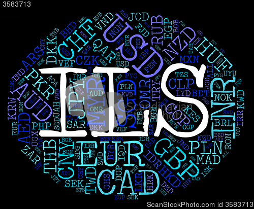 Image of Ils Currency Means Israel Shekel And Fx