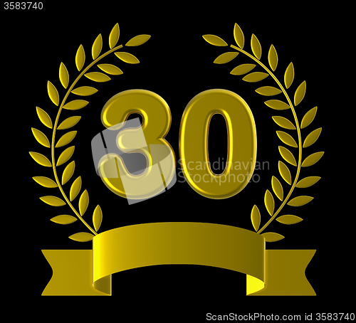 Image of Thirtieth Birthday Indicates Happy Anniversary And 30Th