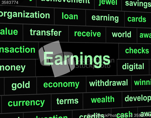 Image of Revenue Earnings Means Wages Revenues And Salary