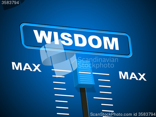 Image of Wisdom Max Means Smartness Most And Wise