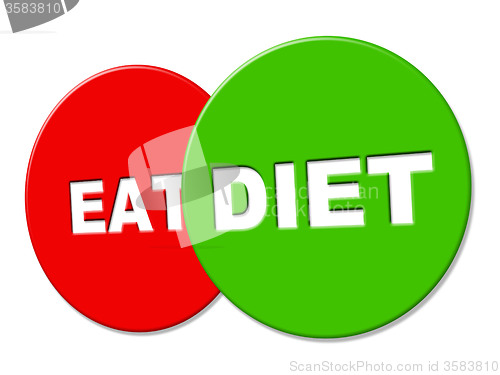 Image of Diet Sign Means Lose Weight And Dieting