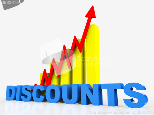 Image of Big Discount Indicates Cut Rate And Data