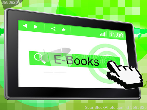 Image of E Books Represents World Wide Web And Websites