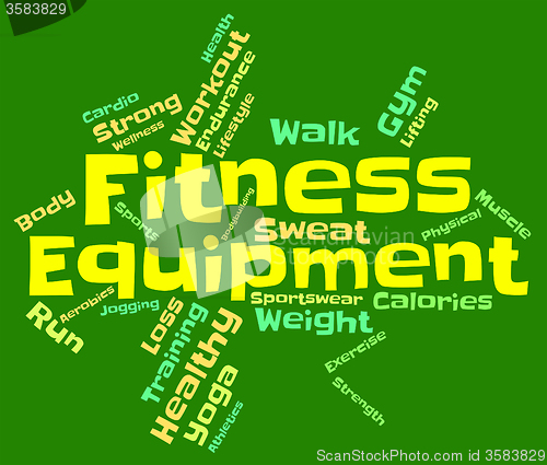 Image of Fitness Equipment Indicates Physical Activity And Athletic