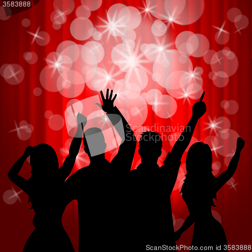 Image of Dancing Disco Shows Parties Music And Dancer