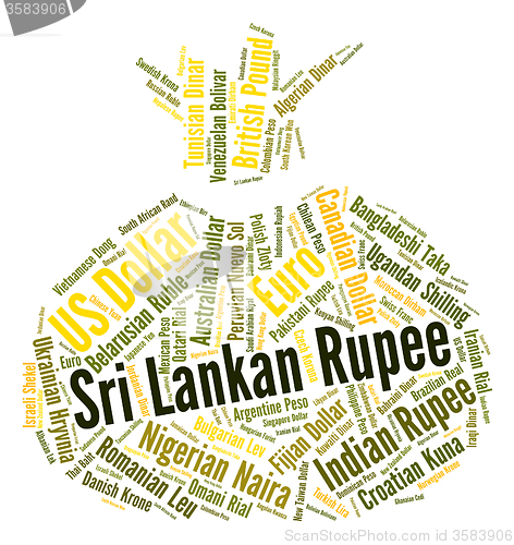 Image of Sri Lankan Rupee Indicates Forex Trading And Coin