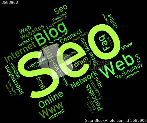 Image of Seo Word Means Website Words And Engine