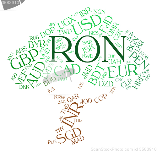 Image of Ron Currency Means Forex Trading And Currencies