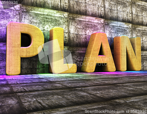 Image of Plan Word Indicates Proposal Mission And Tasks