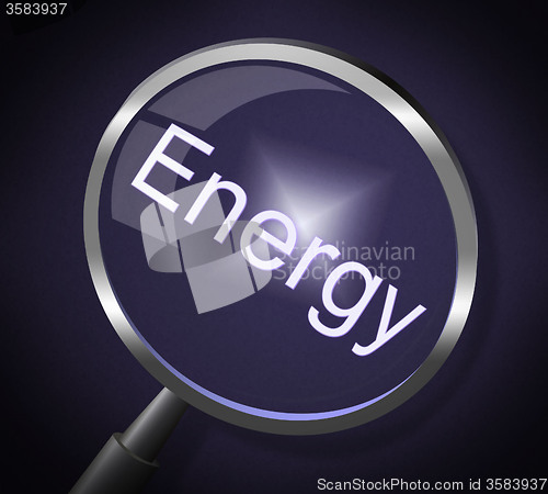 Image of Energy Magnifier Means Power Source And Search