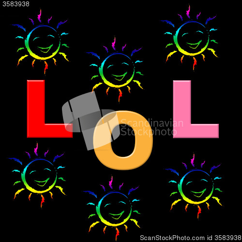 Image of Lol Kids Means Laugh Out Loud And Humorous