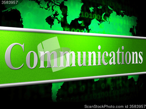 Image of Communication Computer Indicates Global Communications And Chatting