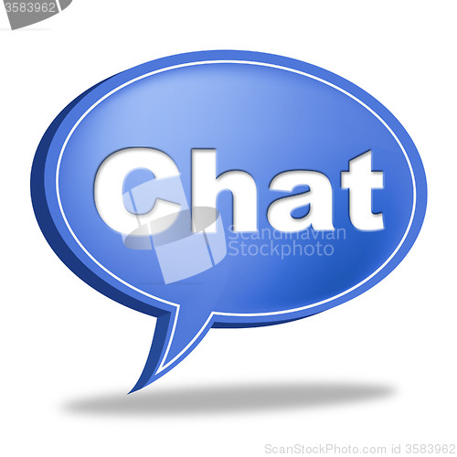 Image of Chat Message Represents Communicate Networking And Call