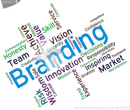 Image of Branding Words Means Company Identity And Branded