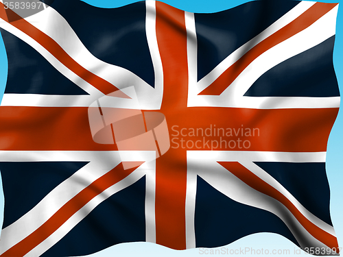 Image of Union Jack Means British Flag And Country