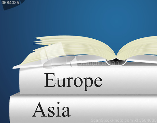 Image of Europe Books Indicates Travel Guide And Asian