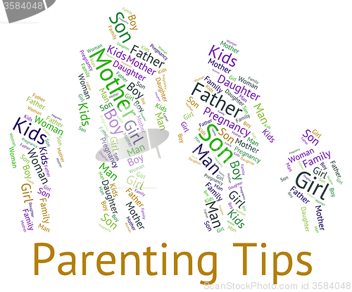 Image of Parenting Tips Represents Mother And Baby And Assistance