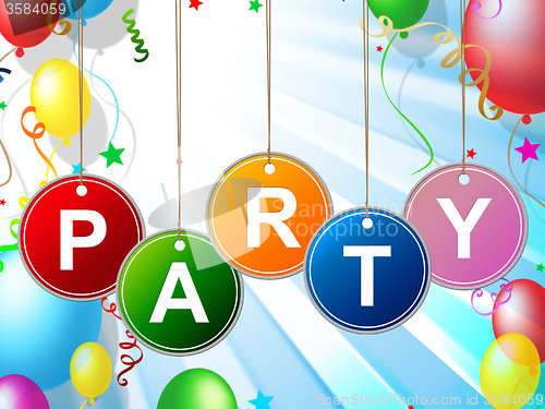 Image of Party Kids Means Toddlers Celebration And Childhood