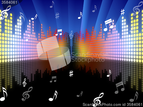 Image of Background Music Represents Sound Track And Abstract