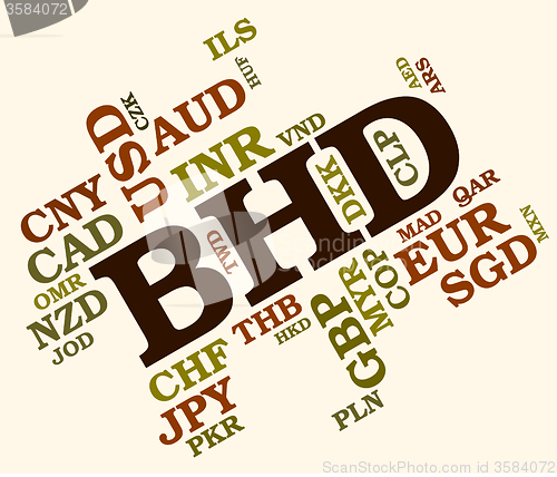 Image of Bhd Currency Indicates Foreign Exchange And Dinar