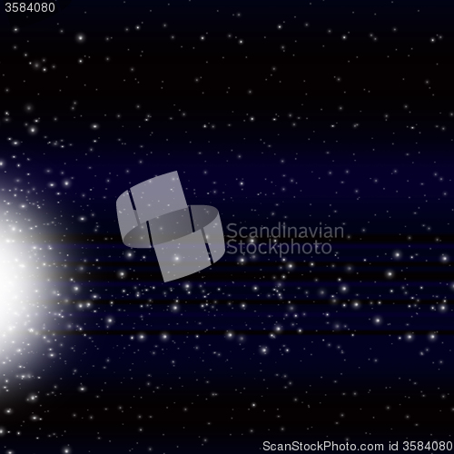 Image of Shooting Star Background Shows Space Comet And Traveling\r