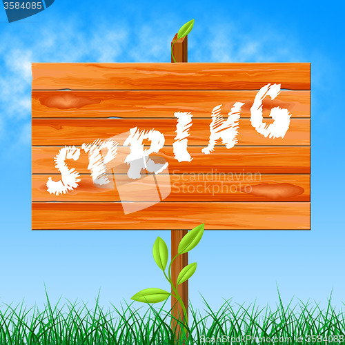 Image of Nature Spring Shows Seasons Environmental And Countryside