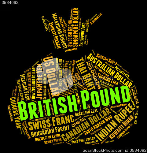 Image of British Pound Indicates Forex Trading And Coinage