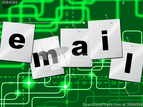 Image of Emails Email Shows Send Message And Correspond