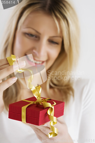 Image of opening present